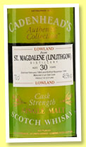 St Magdalene (Linlithgow) 30 yo 1964/1994 (48.5%, Cadenhead, Authentic Collection) St Magdalene (Linlithgow) 30 yo 1964/1994 (48.5%, Cadenhead, Authentic Collection)