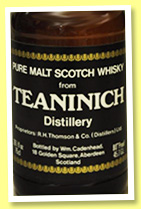 Teaninich 22 yo 1957/1979 (80° proof, Cadenhead, black dumpy) 