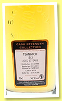 Teaninich 27 yo 1983/2011 (56.9%, Signatory Vintage, refill butt, cask #8074, 389 bottles) 
