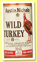 Wild Turkey 8 yo (86.8 US proof, OB, Kentucky straight bourbon, +/-1980) Wild Turkey 8 yo (86.8 US proof, OB, Kentucky straight bourbon, +/-1980)