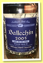 Ballechin 2005/2016 (56.7%, OB, for LMdW, Caroni rum finish, cask #906) 