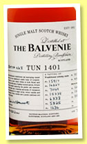 Balvenie 'Tun 1401' (50.2%, OB, batch #8, +/-2013) Balvenie 'Tun 1401' (50.2%, OB, batch #8, +/-2013)