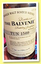 Balvenie ‘Tun 1509’ (52.2%, OB, batch #3, 2016) Balvenie ‘Tun 1509’ (52.2%, OB, batch #3, 2016)