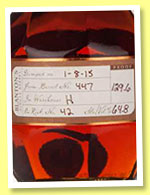 Blanton's 'Straight From The Barrel' (64.8%, OB, bourbon, barrel #447, 2015) Blanton's 'Straight From The Barrel' (64.8%, OB, bourbon, barrel #447, 2015)