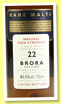 Brora 22 yo 1972/1995 (61.1%, OB, Rare Malts)