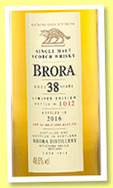 Brora 38 yo 1977/2016 (48.6%, OB, Special Release, 2,984 bottles)