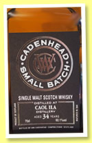 Caol Ila 34 yo 1982/2016 (60.1%, Cadenhead, Small Batch, 2016)