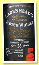 Clynelish 26 yo 1990/2016 (45.3%, Cadenhead, Authentic Collection, bourbon barrel, 258 bottles) 