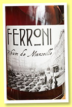Ferroni 2007 ‘Rum de Marseille’ (42%, Ferroni, Belize, +/-2015) Ferroni 2007 ‘Rum de Marseille’ (42%, Ferroni, Belize, +/-2015)