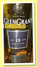 Glen Grant 18 yo (43%, OB, 2016)