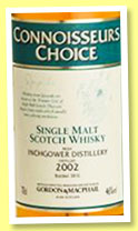 Inchgower 2002/2016 (46%, Gordon & MacPhail, Connoisseurs Choice, refill sherry hogshead) Inchgower 2002/2016 (46%, Gordon & MacPhail, Connoisseurs Choice, refill sherry hogshead) 