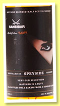 Speyside ‘Whiskyklubben Slainte’ (45.3%, Sansibar, blended malt, butt, 554 bottles) Speyside ‘Whiskyklubben Slainte’ (45.3%, Sansibar, blended malt, butt, 554 bottles)
