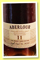 Aberlour 11 yo (48.7%, OB, The Whisky Lodge Edition, first fill oloroso butt, cask #96352, 610 bottles) 