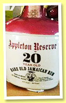 Appleton Reserve 20 yo (43%, OB, Jamaica, ceramic jug, +/-1975) Appleton Reserve 20 yo (43%, OB, Jamaica, ceramic jug, +/-1975)