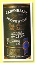 Ardbeg 23 yo 1993/2016 (47.7%, Cadenhead, Authentic Collection, bourbon hogshead, 210 bottles)