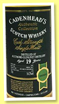 Aultmore-Glenlivet 19 yo 1997/2017 (54.2%, Cadenhead, Authentic Collection, bourbon hogshead, 252 bottles) Aultmore-Glenlivet 19 yo 1997/2017 (54.2%, Cadenhead, Authentic Collection, bourbon hogshead, 252 bottles)