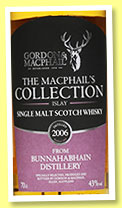 Bunnahabhain 2006/2016 (43%, Gordon & MacPhail, MacPhail’s Collection) Bunnahabhain 2006/2016 (43%, Gordon & MacPhail, MacPhail’s Collection)