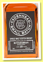 Bunnahabhain 39 yo 1976/2016 (49.4%, Cadenhead, Small Batch, sherry butts) Bunnahabhain 39 yo 1976/2016 (49.4%, Cadenhead, Small Batch, sherry butts)