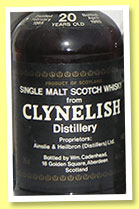 Clynelish 20 yo 1965/1985 (46%, Cadenhead, black dumpy) Clynelish 20 yo 1965/1985 (46%, Cadenhead, black dumpy)