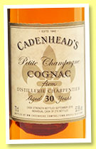 Distillerie Charpentier 30 yo (52.8%, Cadenhead, Petite Champagne, 270 bottles, 2016) Distillerie Charpentier 30 yo (52.8%, Cadenhead, Petite Champagne, 270 bottles, 2016)