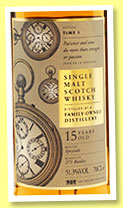 Family-Owned Distillery 15 yo (51.3%, The Whisky Exchange, Edition Time I, Speyside, 271 bottles)