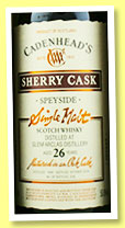 Glenfarclas 26 yo 1990/2016 (50.8%, Cadenhead, sherry cask, 228 bottles) 