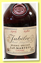 Martell 1905-1980 ‘Jubilee’ (45%, OB, Italy, 500 bottles) 