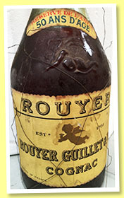 Réserve de l’Ange 50 ans (no ABV, Rouyer Guillet & Co, +/-1950) Réserve de l’Ange 50 ans (no ABV, Rouyer Guillet & Co, +/-1950)
