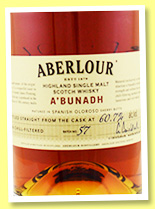 Aberlour 'A'bunadh' batch #57 (60.7%, OB, 2016)