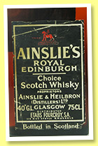 Ainslie's Royal Edinburgh (40%, OB, for Belgium, blended Scotch, +/-1970) Ainslie's Royal Edinburgh (40%, OB, for Belgium, blended Scotch, +/-1970)