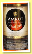 Amrut ‘Port Pipe’ (59%, OB, cask #2713, 346 bottles, 2013)