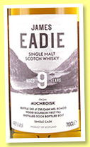 Auchroisk 9 yo (46%, James Eadie, 1st fill bourbon, cask #804015, 296 bottles, 2017) Auchroisk 9 yo (46%, James Eadie, 1st fill bourbon, cask #804015, 296 bottles, 2017)