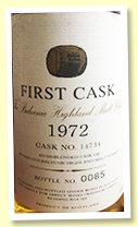 Balvenie 20 yo 1972 (46%, First Cask by Direct Wines, Cask #14734) Balvenie 20 yo 1972 (46%, First Cask by Direct Wines, Cask #14734)