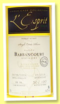 Barbancourt 2004/2016 (66.2%, L’Esprit, Haiti, cask #BB86, 100 bottles) Barbancourt 2004/2016 (66.2%, L’Esprit, Haiti, cask #BB86, 100 bottles)