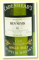 Ben Nevis 16 yo 1977/1993 (60.8%, Cadenhead, Authentic Collection)