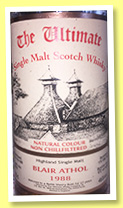 Blair Athol 1988/2016 (46%, Van Wees, The Ultimate, refill sherry butt, cask #1842, 620 bottles) Blair Athol 1988/2016 (46%, Van Wees, The Ultimate, refill sherry butt, cask #1842, 620 bottles)
