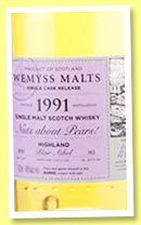 Blair Athol 1991/2015 ‘Nuts about Pears!’ (46%, Wemyss Malts, barrel, 312 bottles) Blair Athol 1991/2015 ‘Nuts about Pears!’ (46%, Wemyss Malts, barrel, 312 bottles)