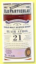 Blair Athol 21 yo 1995/2016 (51.5%, Douglas Laing, Old Particular, cask #11355, 204 bottles) Blair Athol 21 yo 1995/2016 (51.5%, Douglas Laing, Old Particular, cask #11355, 204 bottles)