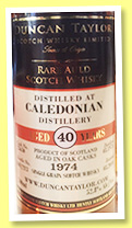 Caledonian 40 yo 1974/2014 (52.8%, Duncan Taylor, Rare Auld, cask #23630, 213 bottles) Caledonian 40 yo 1974/2014 (52.8%, Duncan Taylor, Rare Auld, cask #23630, 213 bottles)