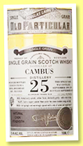 Cambus 25 yo 1991/2016 (55.4%, Douglas Laing, Old Particular, cask # 11353, 282 bottles) Cambus 25 yo 1991/2016 (55.4%, Douglas Laing, Old Particular, cask # 11353, 282 bottles)