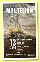 Caol Ila 13 yo 2003/2016 (55.5%, Maltbarn, sherry, 175 bottles)