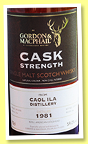 Caol Ila 34 yo 1981/2016 (59%, Gordon & MacPhail, Cask Strength, refill hogshead, cask #5316)