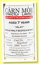 Caol Ila 7 yo 2009/2016 (46%, Càrn Mor, Exclusive  to The Whisky Exchange, hogshead, 850 bottles)