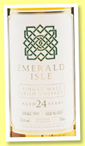 Emerald Isle 24 yo 1991/2016 (52.6%, Specialty Drinks, cask #8507) Emerald Isle 24 yo 1991/2016 (52.6%, Specialty Drinks, cask #8507)