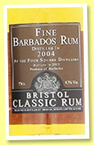Four Square 2004/2013 (43%, Bristol Classic Rum, Barbados) Four Square 2004/2013 (43%, Bristol Classic Rum, Barbados)