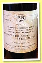 Glen Grant-Glenlivet 10 yo (75° proof, Army & Navy Stores Ltd., 1950s?) Glen Grant-Glenlivet 10 yo (75° proof, Army & Navy Stores Ltd., 1950s?)