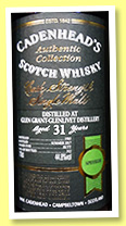 Glen Grant-Glenlivet 31 yo 1985/2017 (44.8%, Cadenhead, Authentic Collection, sherry, 312 bottles) Glen Grant-Glenlivet 31 yo 1985/2017 (44.8%, Cadenhead, Authentic Collection, sherry, 312 bottles)