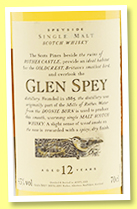 Glen Spey 12 yo (43%, OB, Flora & Fauna, +/-2015) Glen Spey 12 yo (43%, OB, Flora & Fauna, +/-2015)