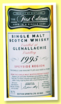 Glenallachie 21 yo 1995/2017 (58.7%, Hunter Laing, First Editions, refill hogshead, cask # 13309, 242 bottles)