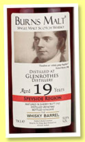 Glenrothes 19 yo 1997/2016 (53.5%, The Whisky Barrel, Burns Malt, sherry butt, cask #7157)